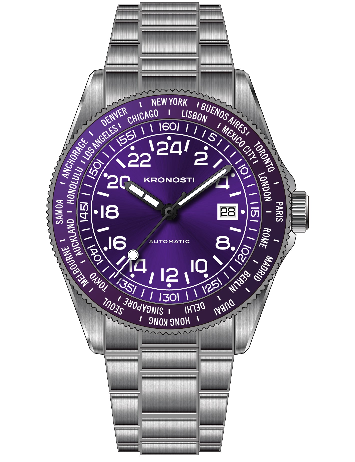 KRONOSTI Deep Explorer – Radial 24H Dial