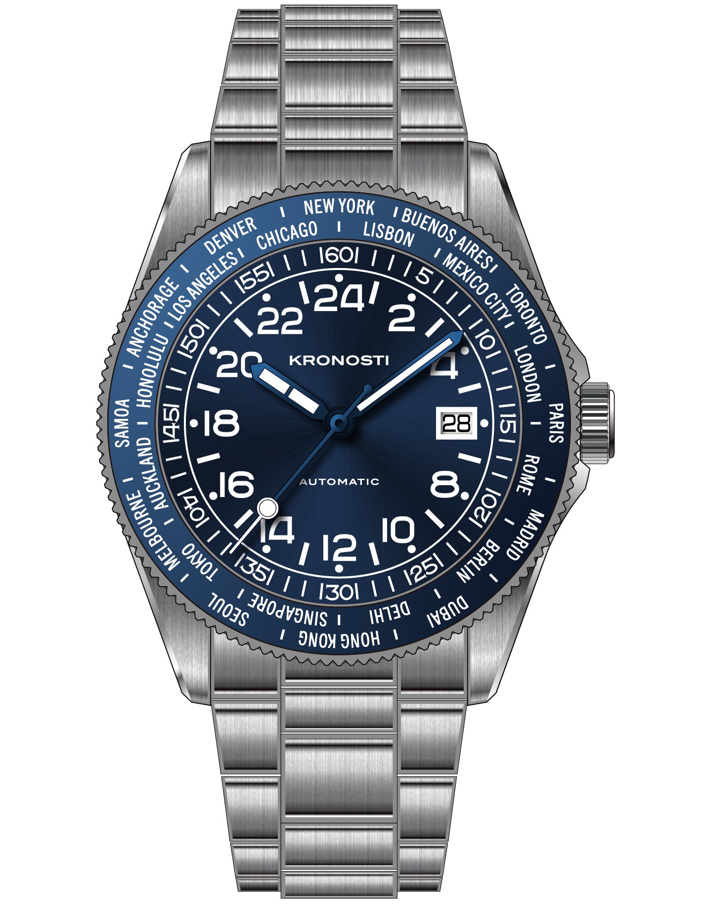 KRONOSTI Deep Explorer – Radial 24H Dial