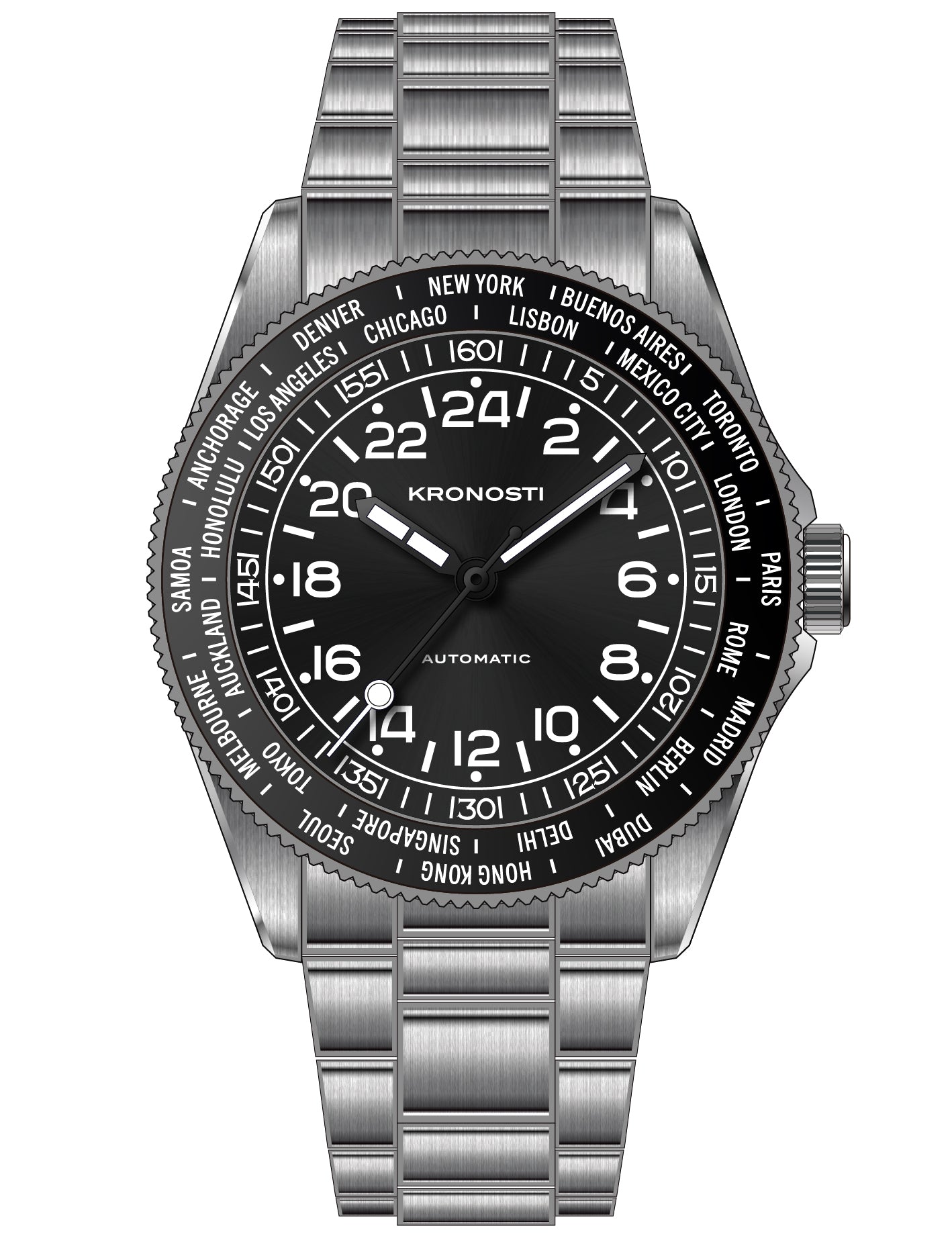 KRONOSTI Deep Explorer – Radial 24H Dial