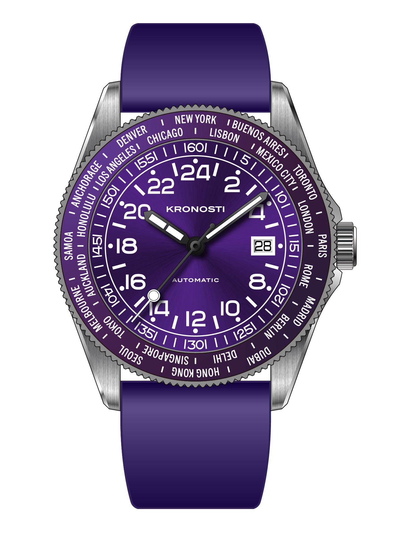 KRONOSTI Deep Explorer – Radial 24H Dial