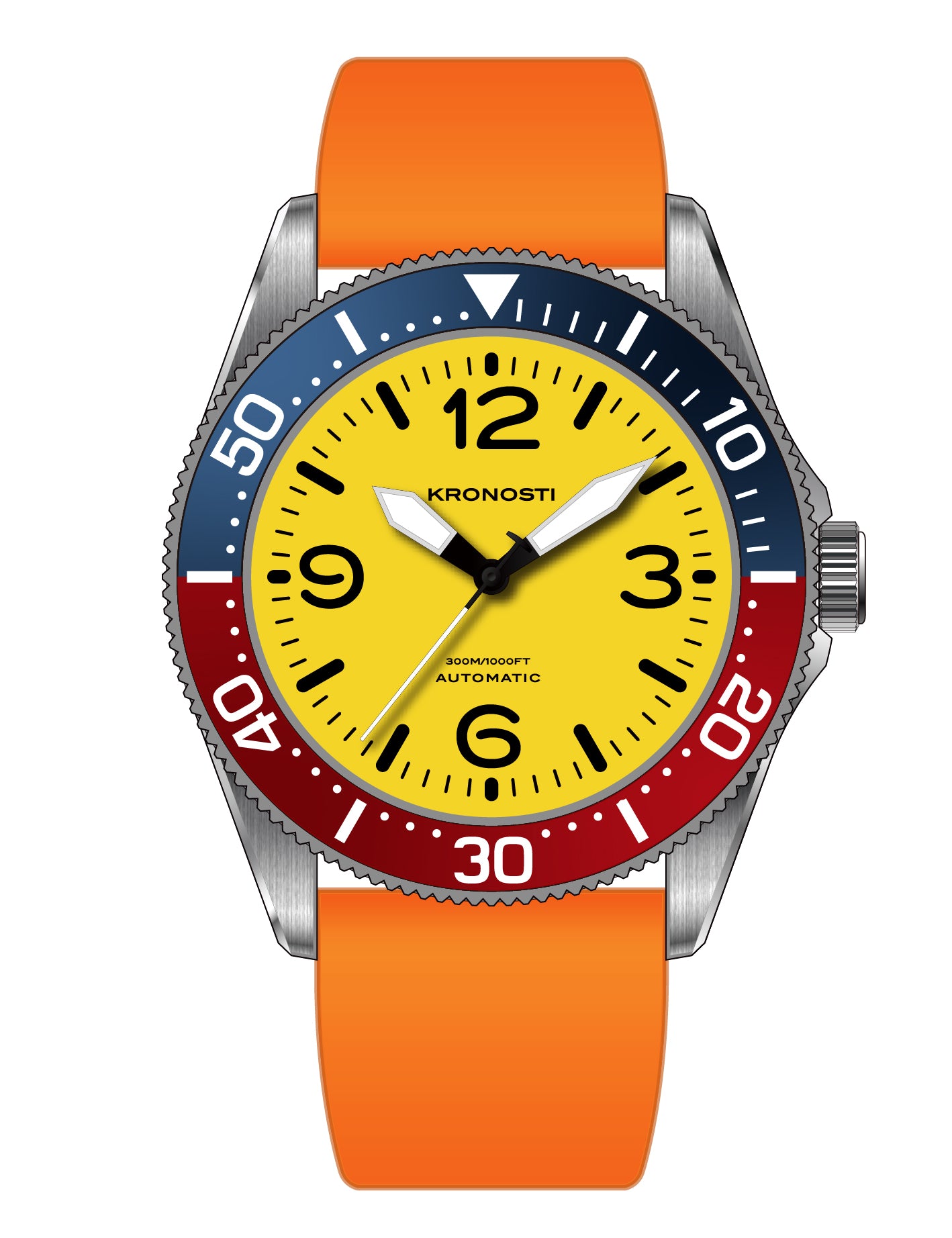 KRONOSTI Deep Explorer Three-Hand – Titanium Automatic Dive Watch 300m ...
