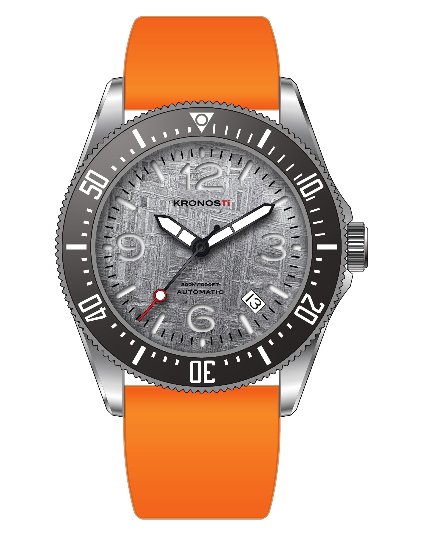 KRONOSTI Deep Explorer – Meteorite Dial (Three-Hand with Date)