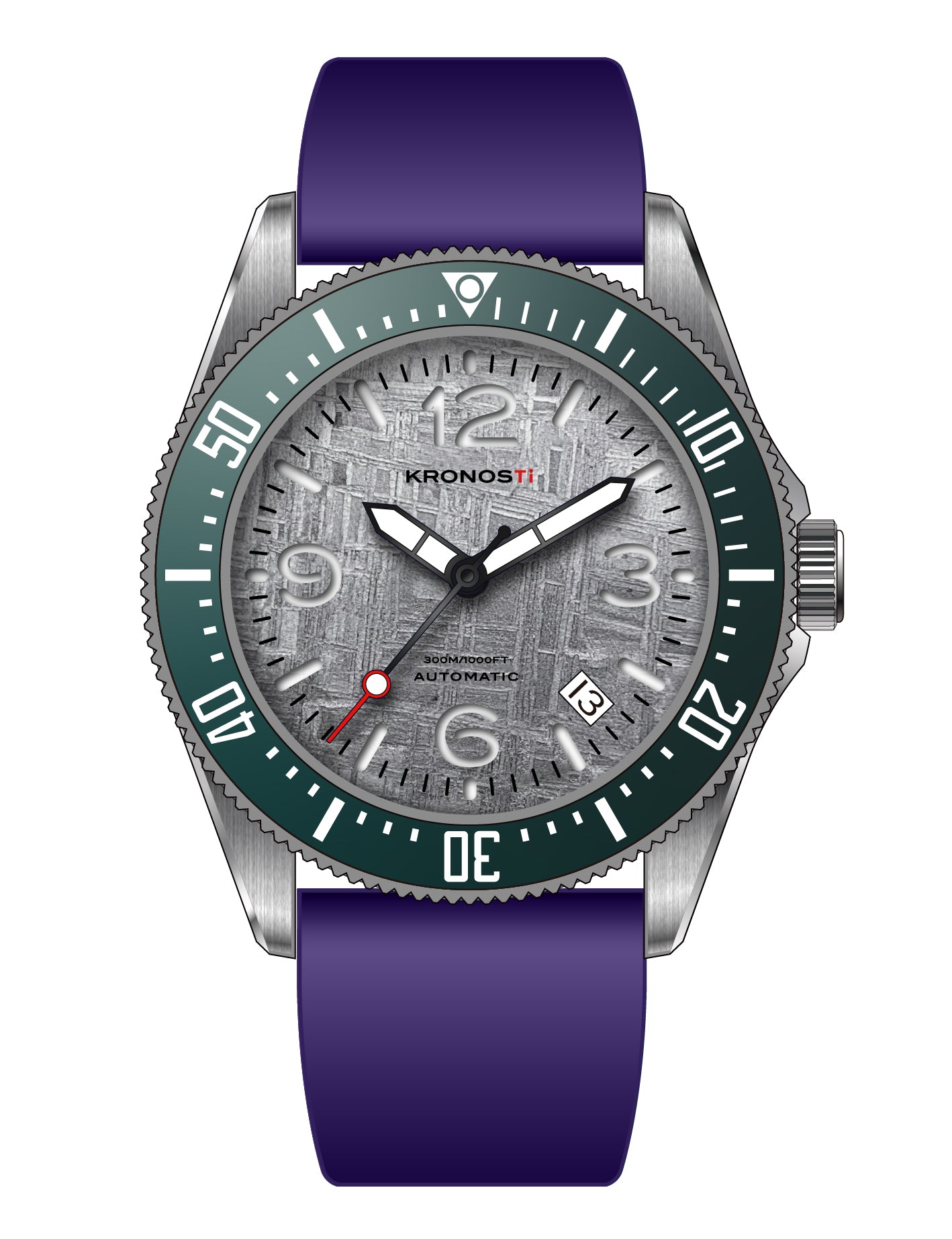 KRONOSTI Deep Explorer – Meteorite Dial (Three-Hand with Date)