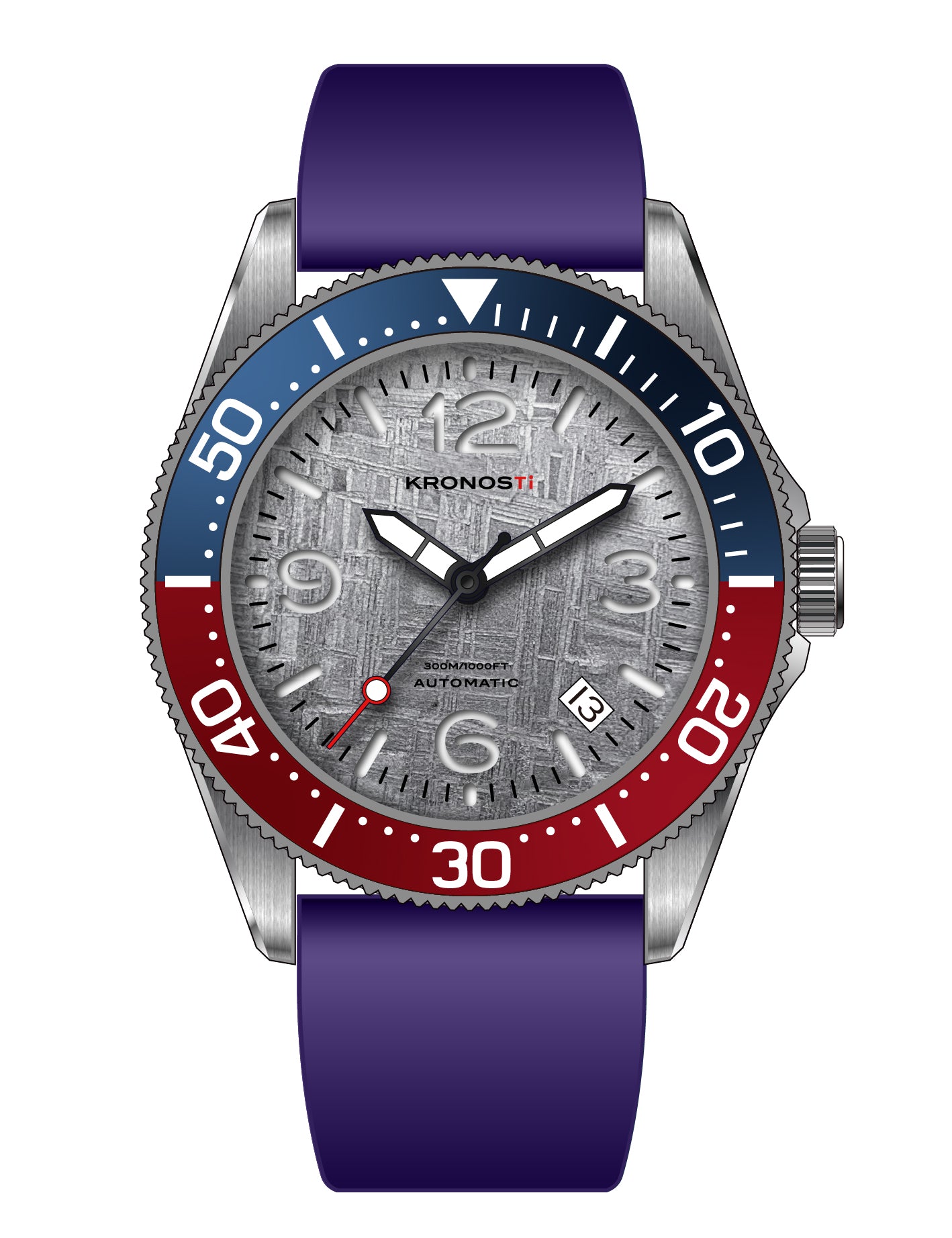 KRONOSTI Deep Explorer – Meteorite Dial (Three-Hand with Date)