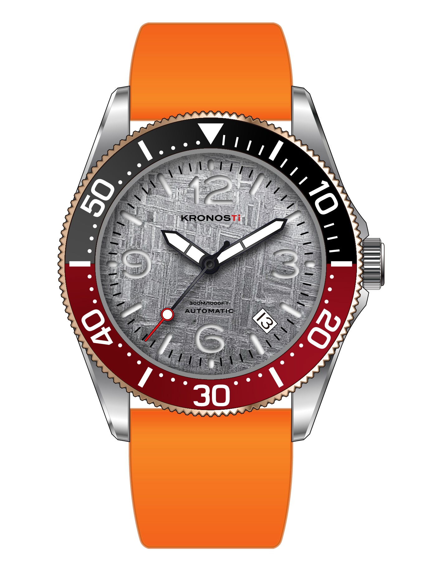 KRONOSTI Deep Explorer – Meteorite Dial (Three-Hand with Date)