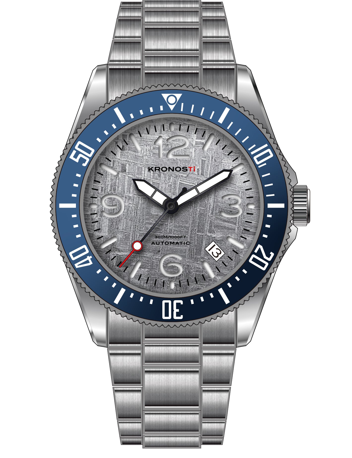 KRONOSTI Deep Explorer – Meteorite Dial (Three-Hand with Date)