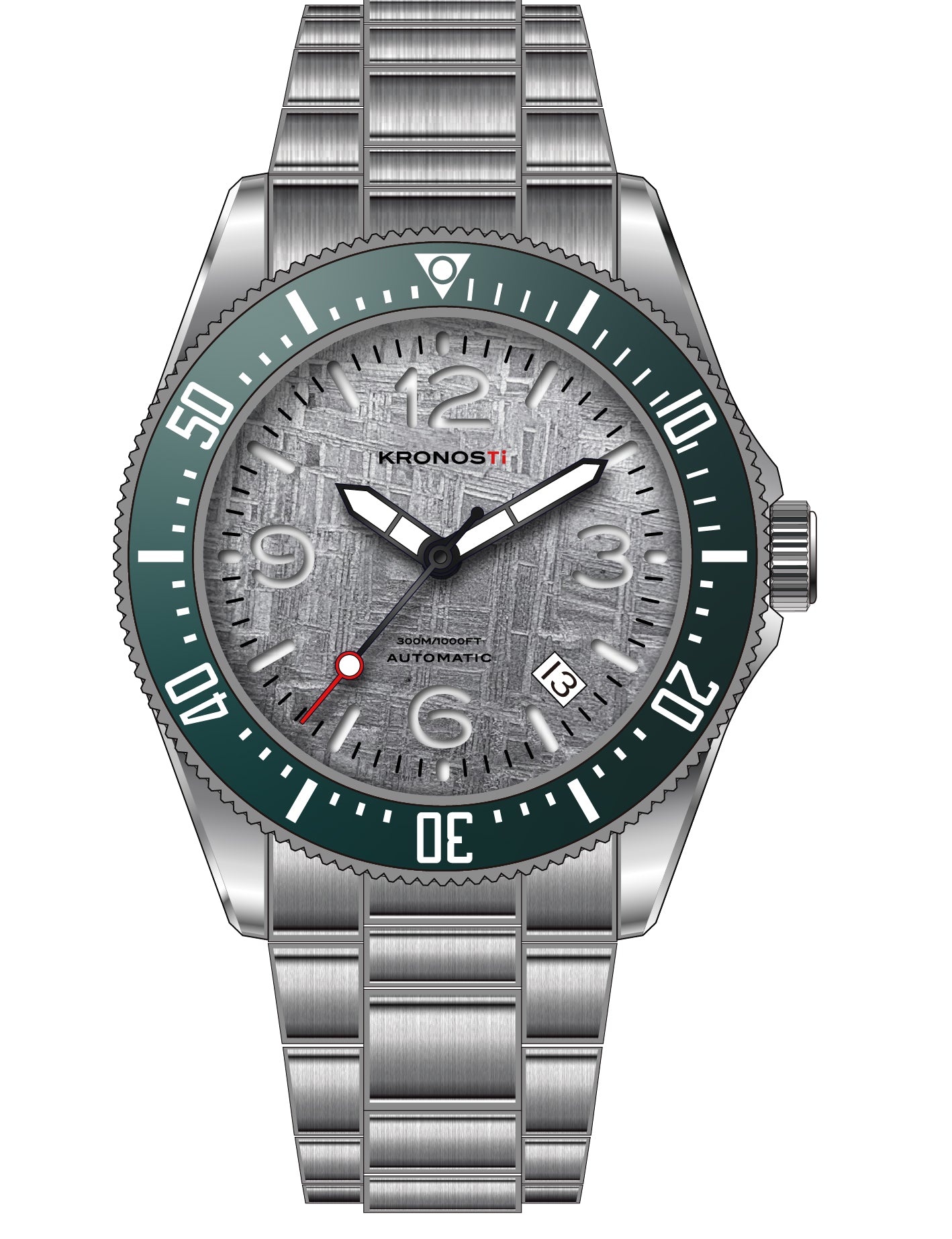 KRONOSTI Deep Explorer – Meteorite Dial (Three-Hand with Date)