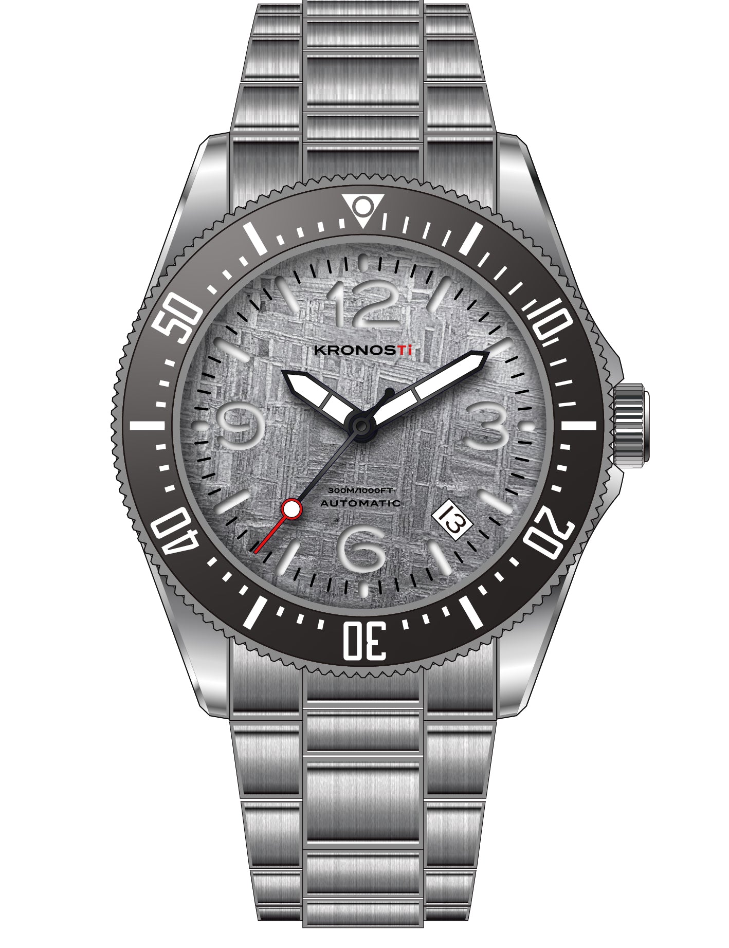 KRONOSTI Deep Explorer – Meteorite Dial (Three-Hand with Date)