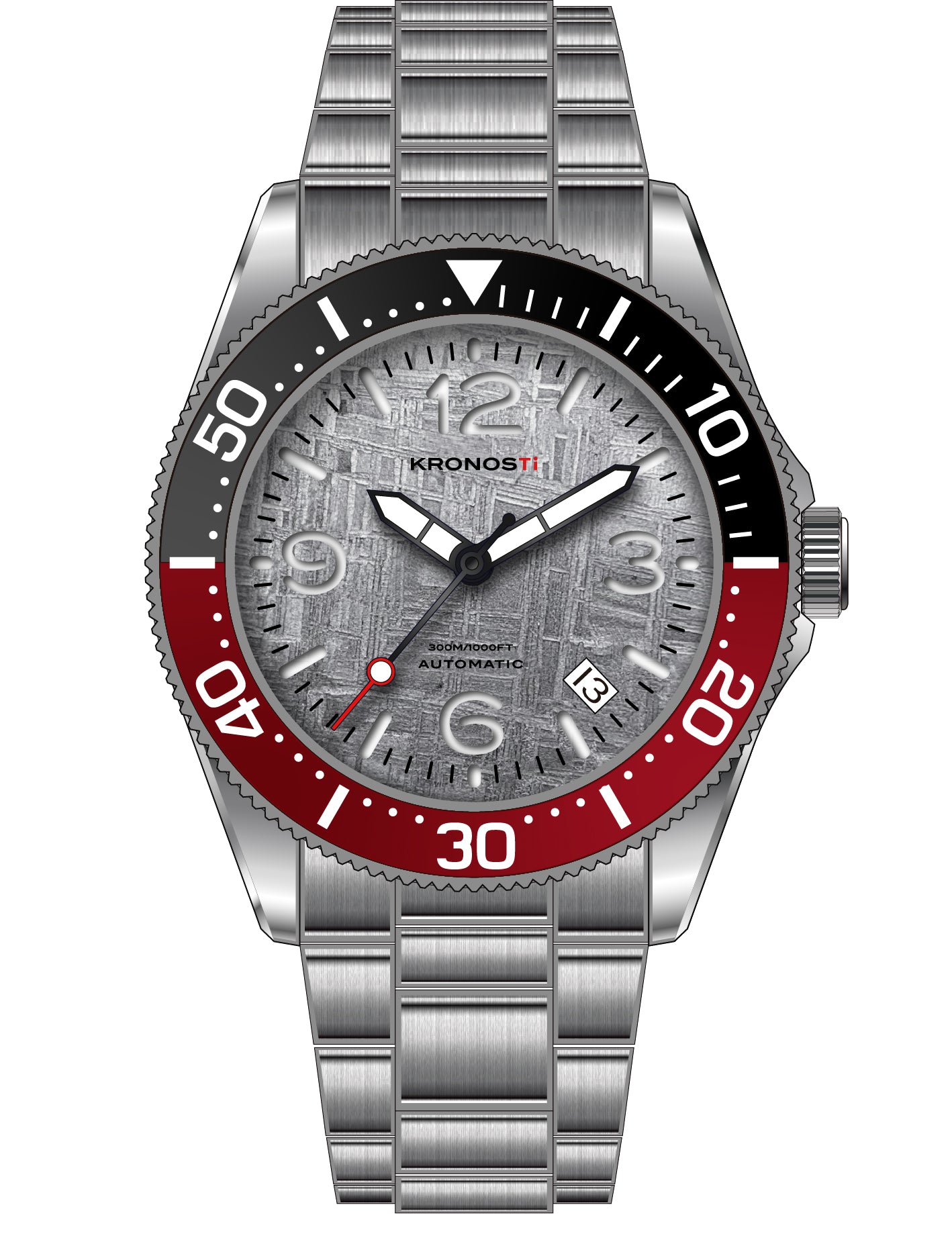 KRONOSTI Deep Explorer – Meteorite Dial (Three-Hand with Date)