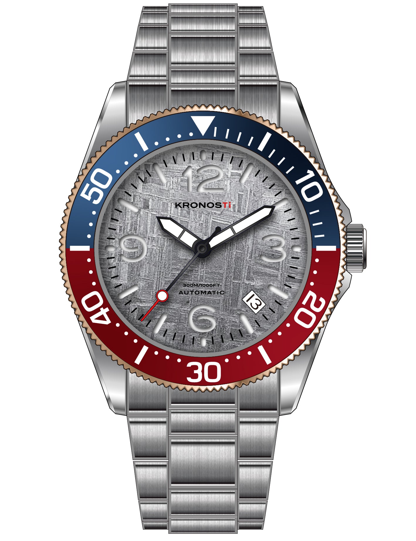 KRONOSTI Deep Explorer – Meteorite Dial (Three-Hand with Date)