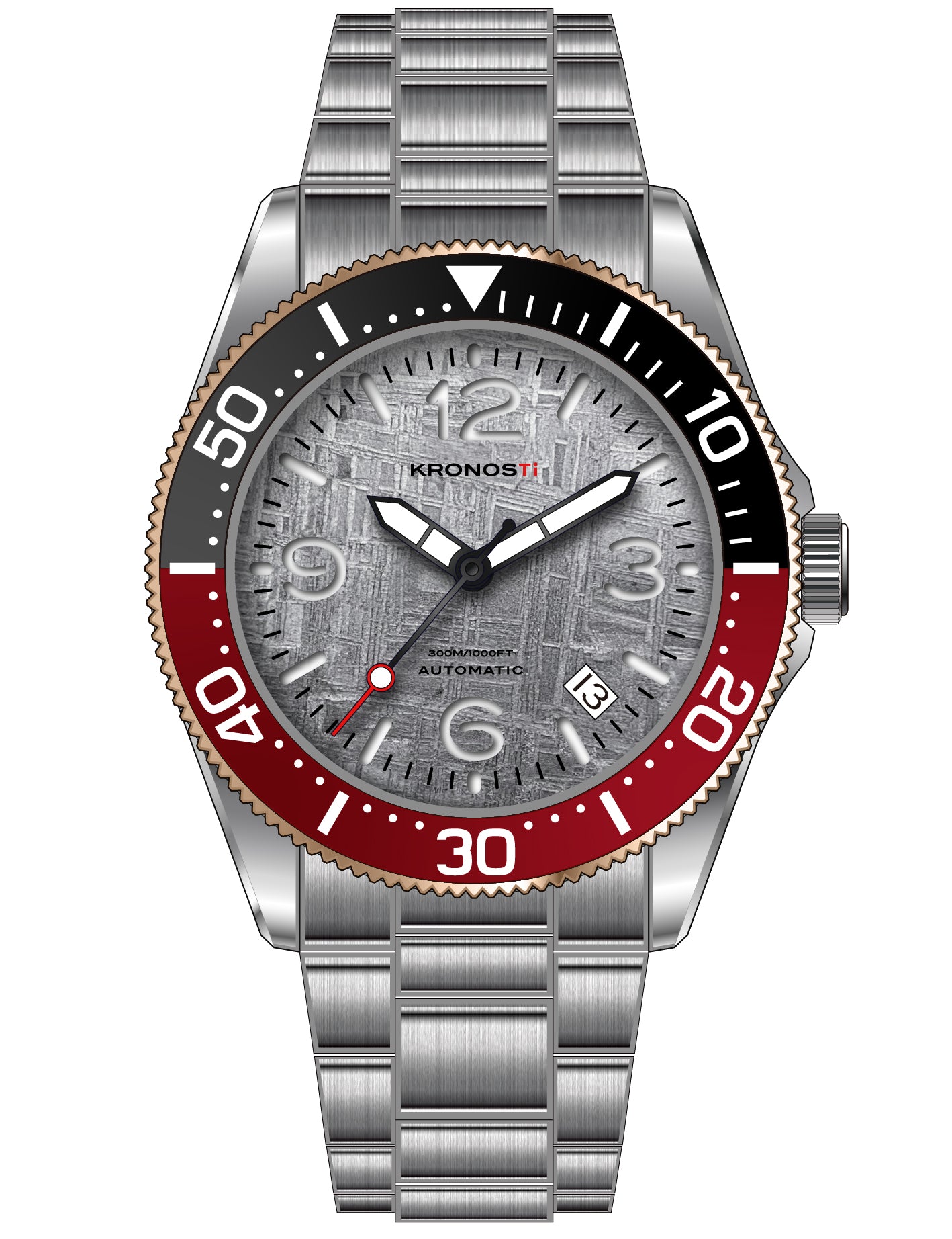 KRONOSTI Deep Explorer – Meteorite Dial (Three-Hand with Date)