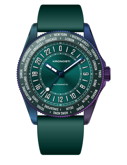 KRONOSTI Deep Explorer – Aurora Titanium GMT Series