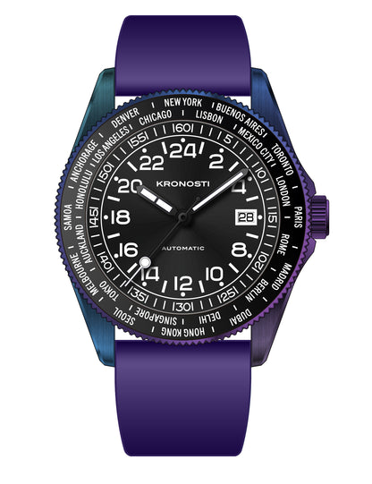 KRONOSTI Deep Explorer – Aurora Titanium GMT Series