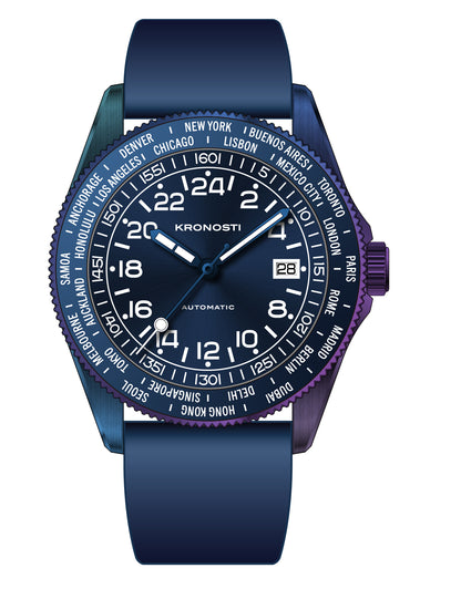 KRONOSTI Deep Explorer – Aurora Titanium GMT Series