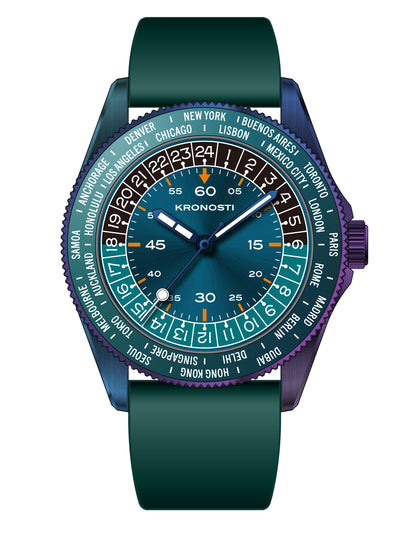 KRONOSTI Deep Explorer – Aurora Titanium GMT Series