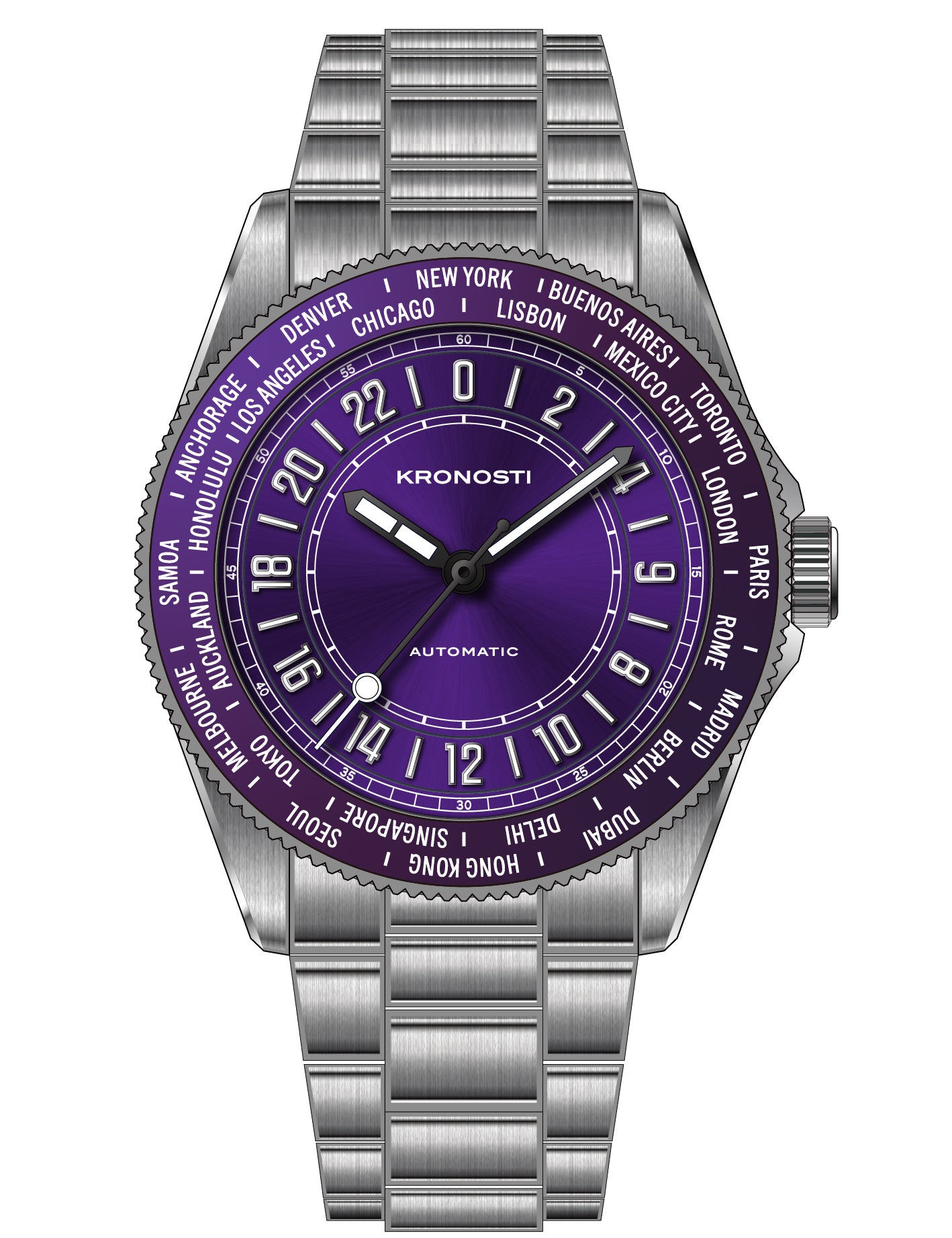 KRONOSTI Deep Explorer – 24H World Timer