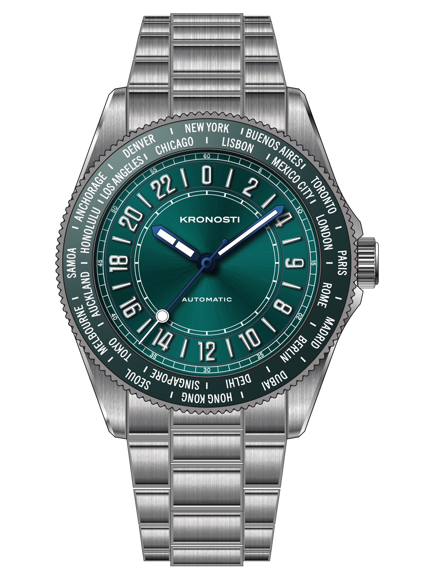 KRONOSTI Deep Explorer – 24H World Timer