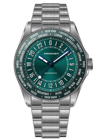 KRONOSTI Deep Explorer – 24H World Timer