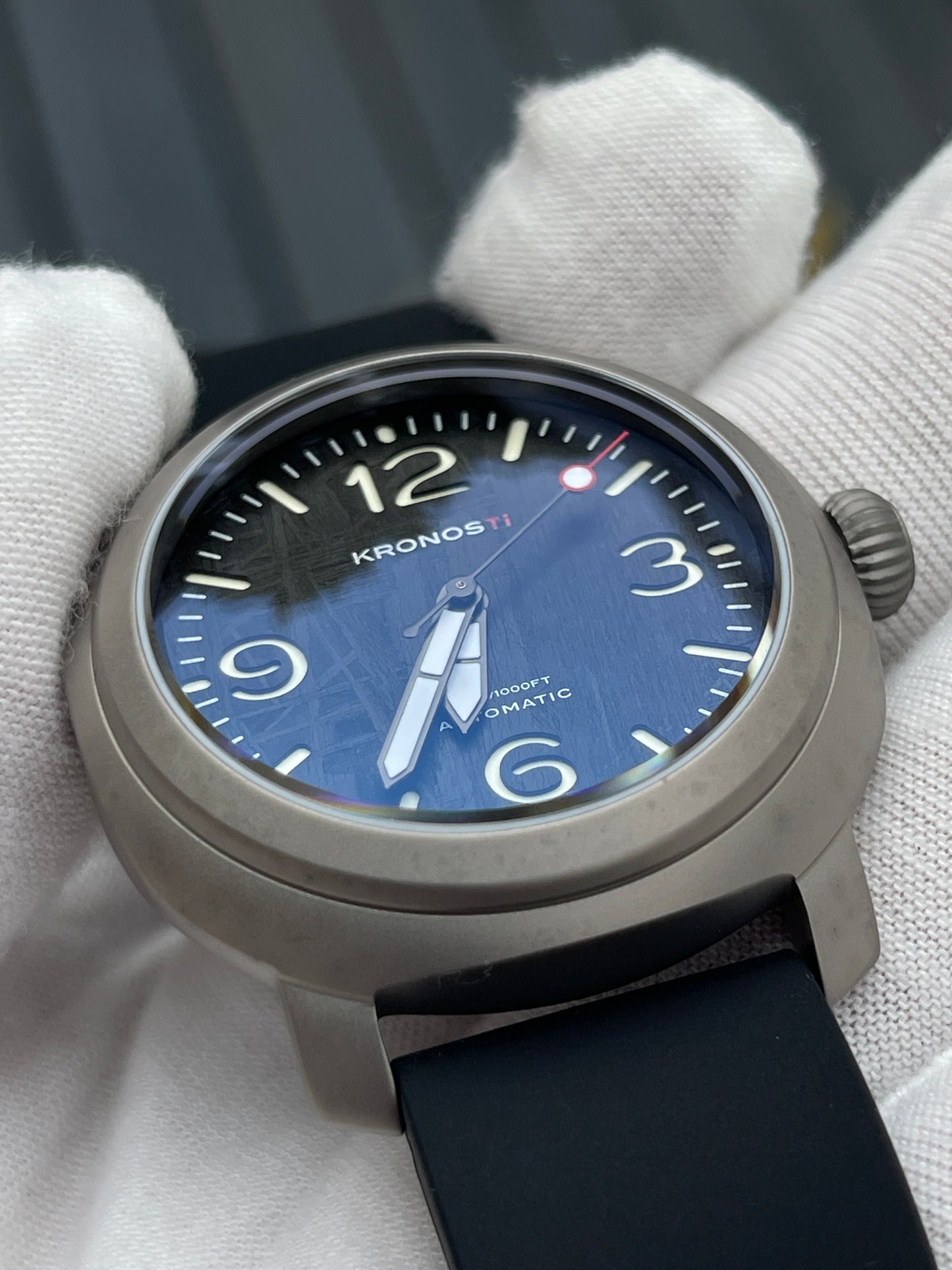 KRONOSTI Limited Edition Meteorite Dial Automatic Men’s Watch | 300M Titanium Diver