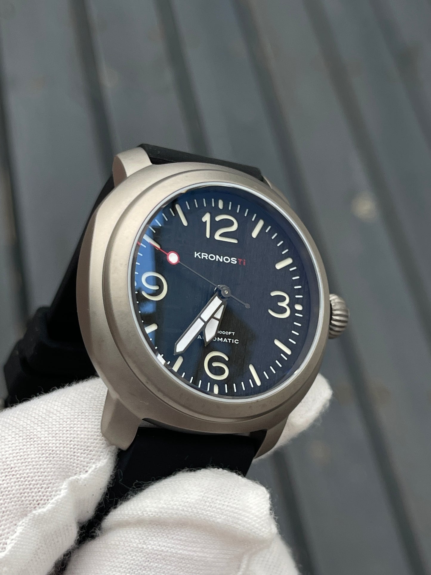 KRONOSTI Limited Edition Meteorite Dial Automatic Men’s Watch | 300M Titanium Diver