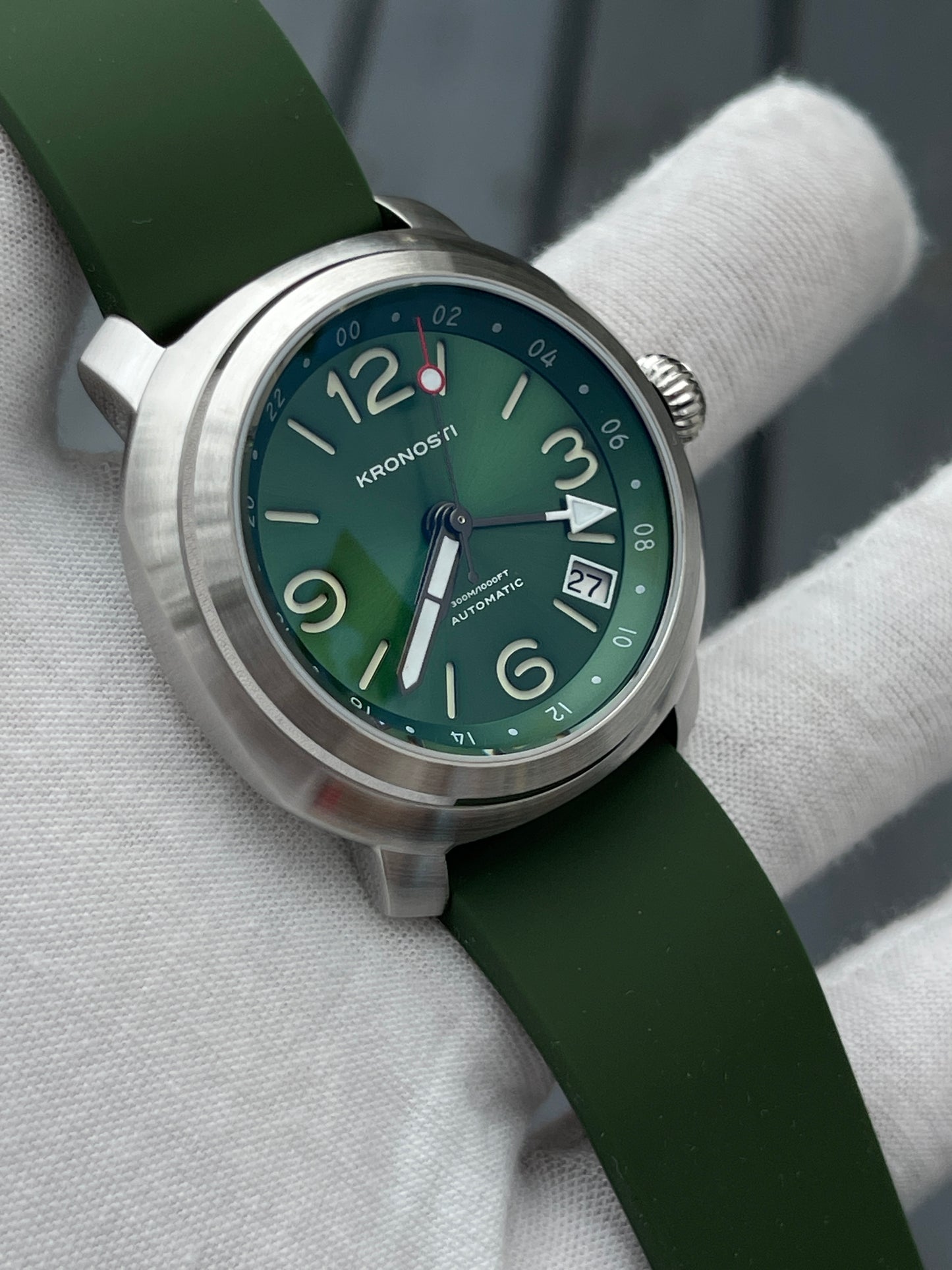 KRONOSTI Voyager Horizon GMT – Stainless Steel