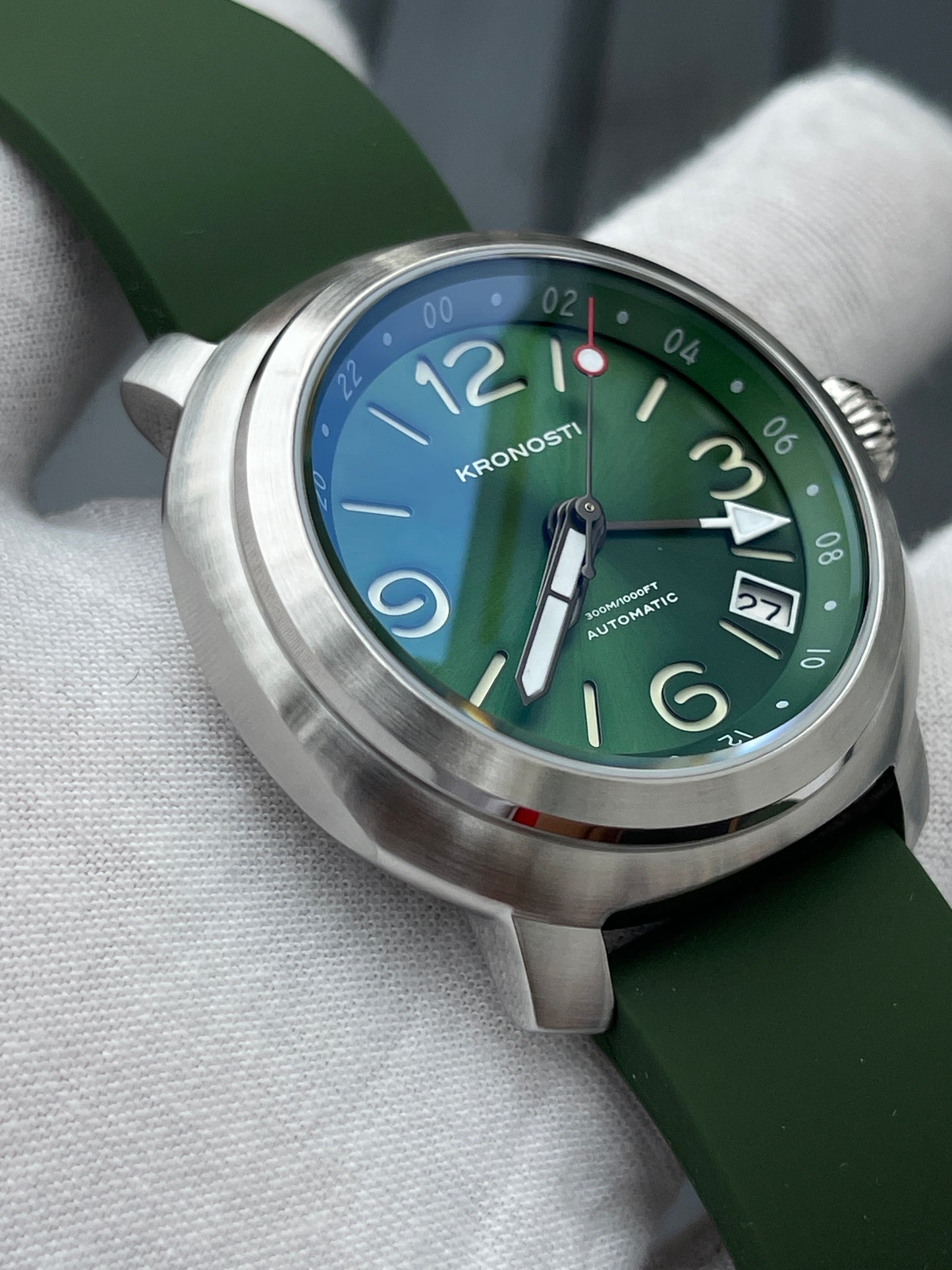 KRONOSTI Voyager Horizon GMT – Stainless Steel