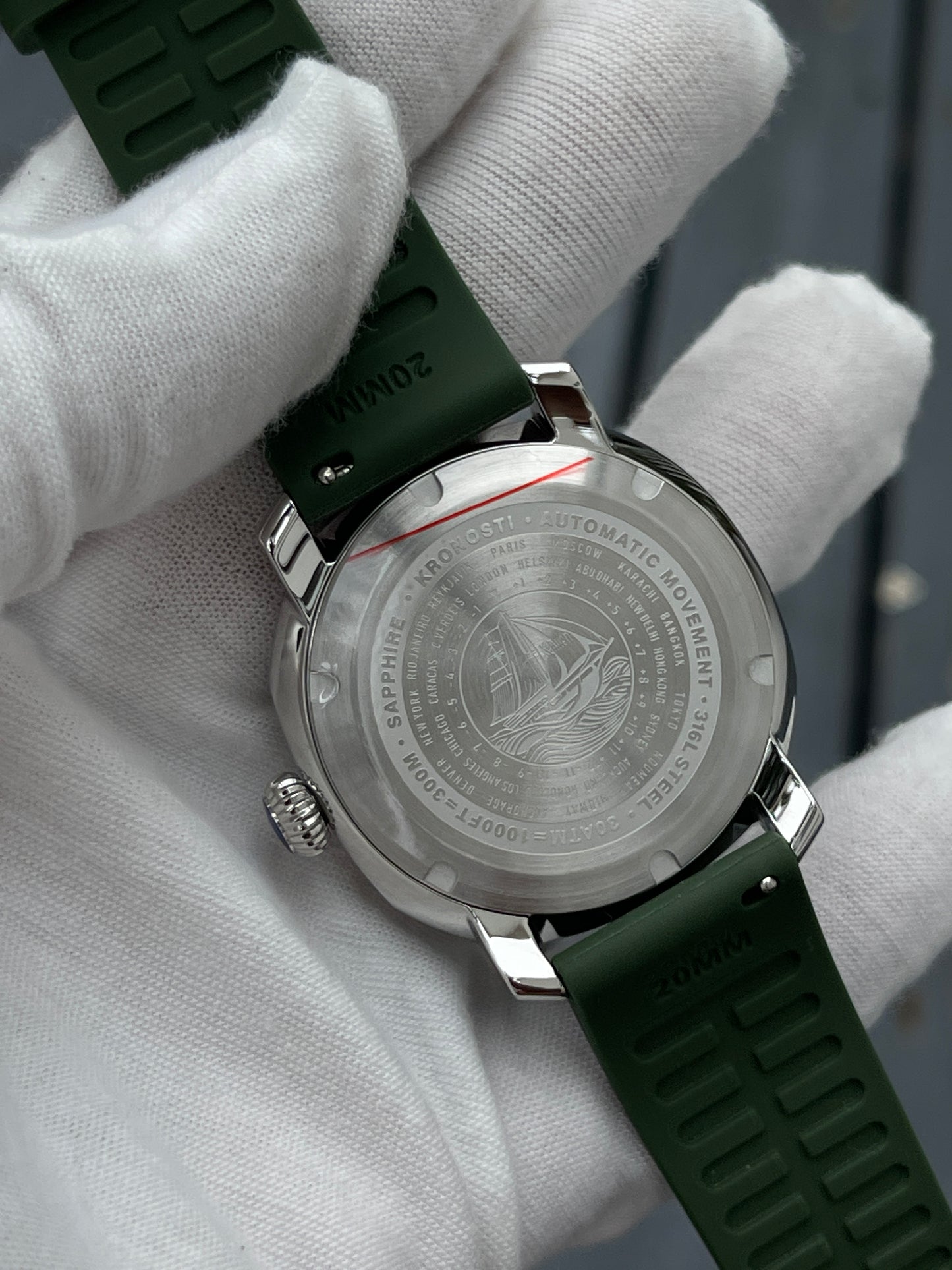 KRONOSTI Voyager Horizon GMT – Stainless Steel