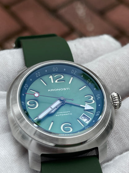 KRONOSTI Voyager Horizon GMT – Stainless Steel