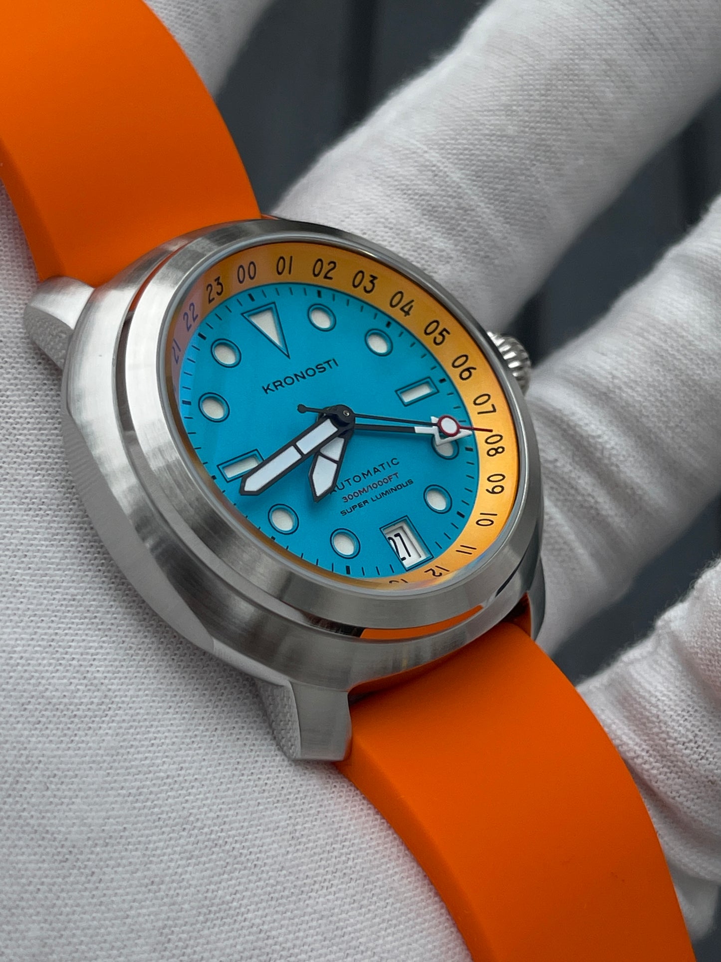 KRONOSTI Voyager Horizon GMT – Stainless Steel