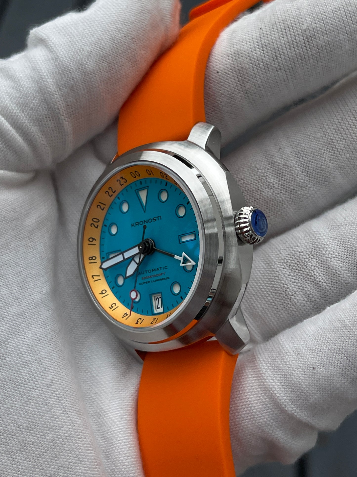 KRONOSTI Voyager Horizon GMT – Stainless Steel