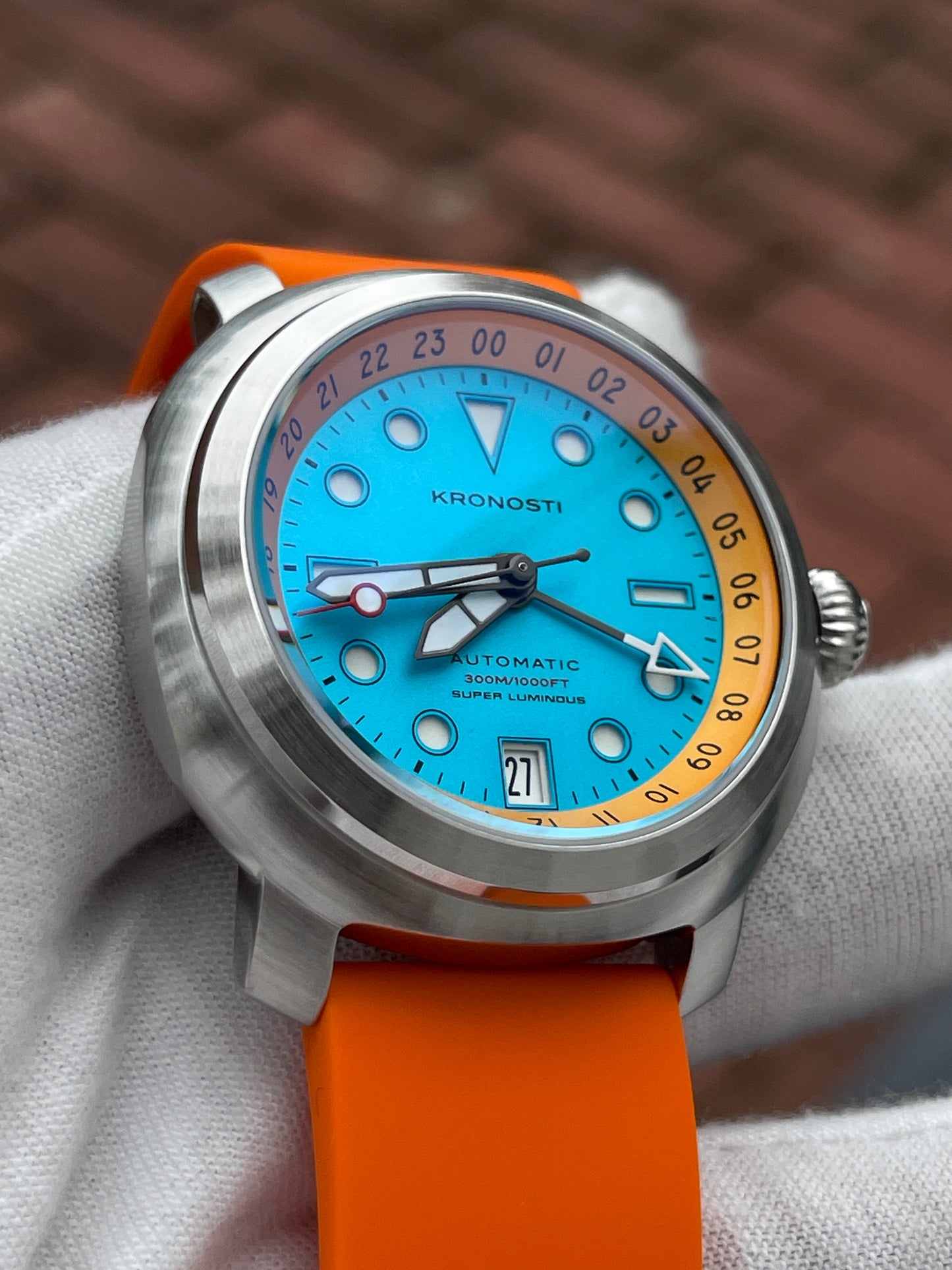 KRONOSTI Voyager Horizon GMT – Stainless Steel