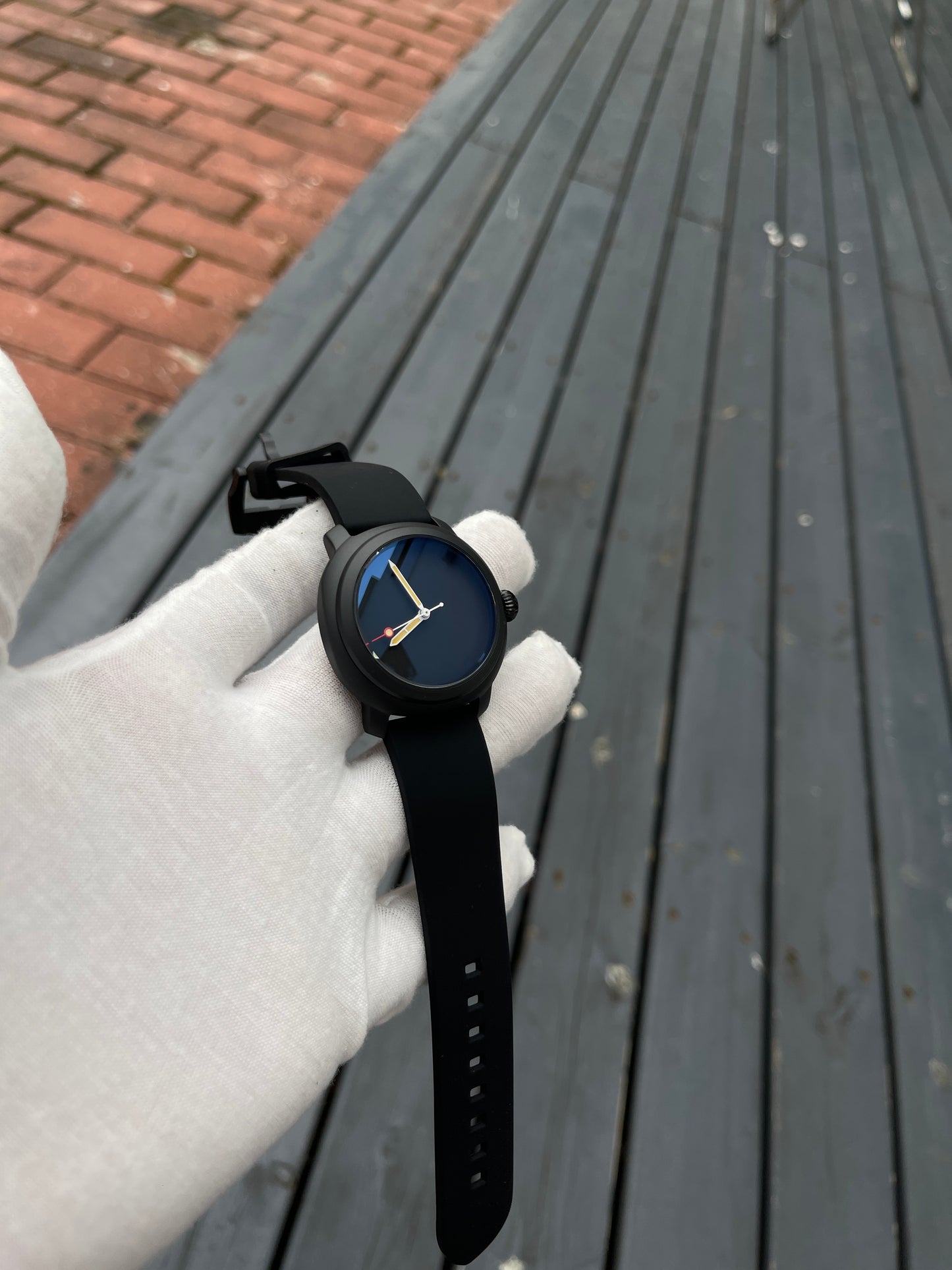 KRONOSTI Voyager Horizon – Three-Hand Black Titanium