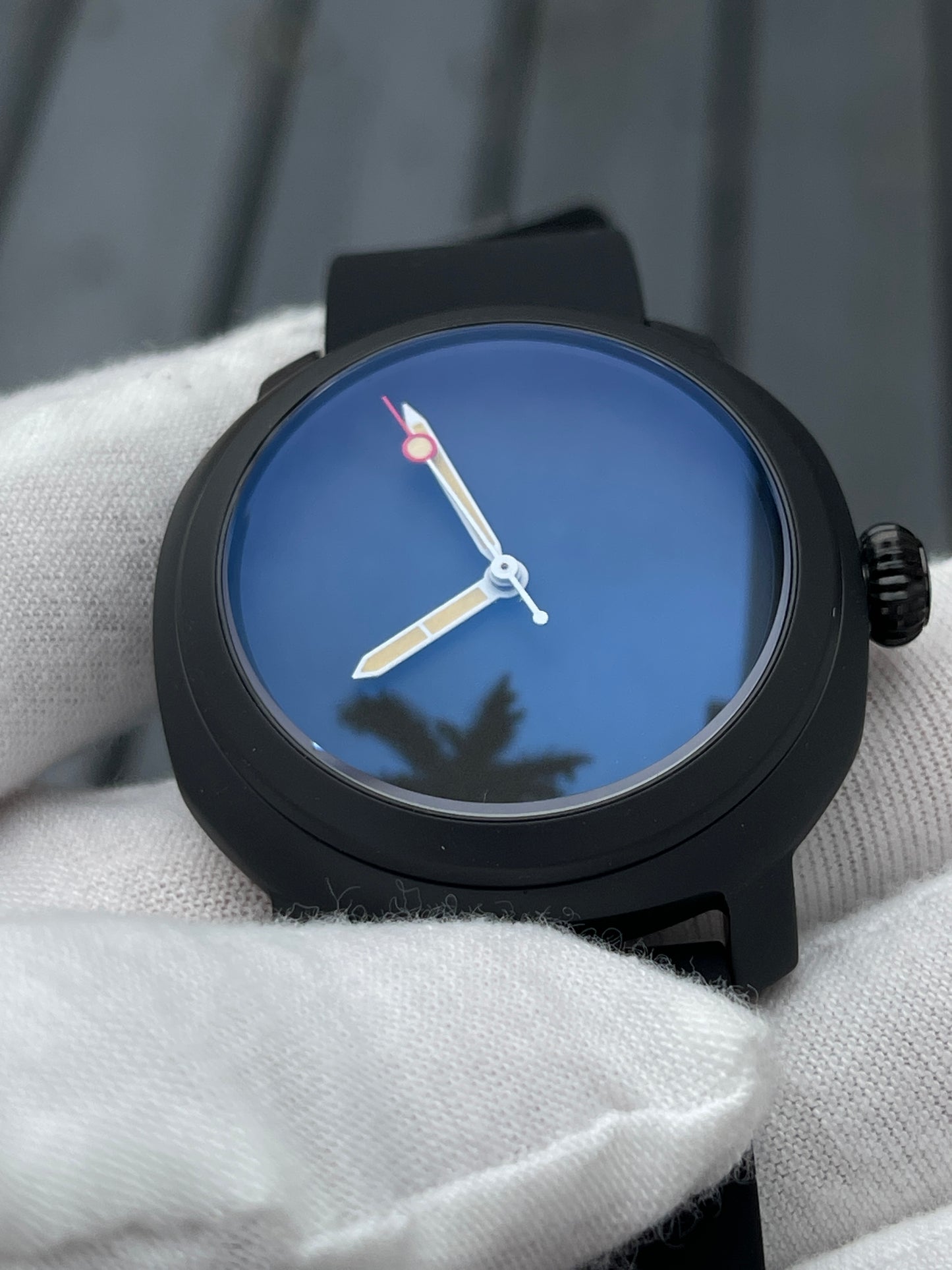 KRONOSTI Voyager Horizon – Three-Hand Black Titanium