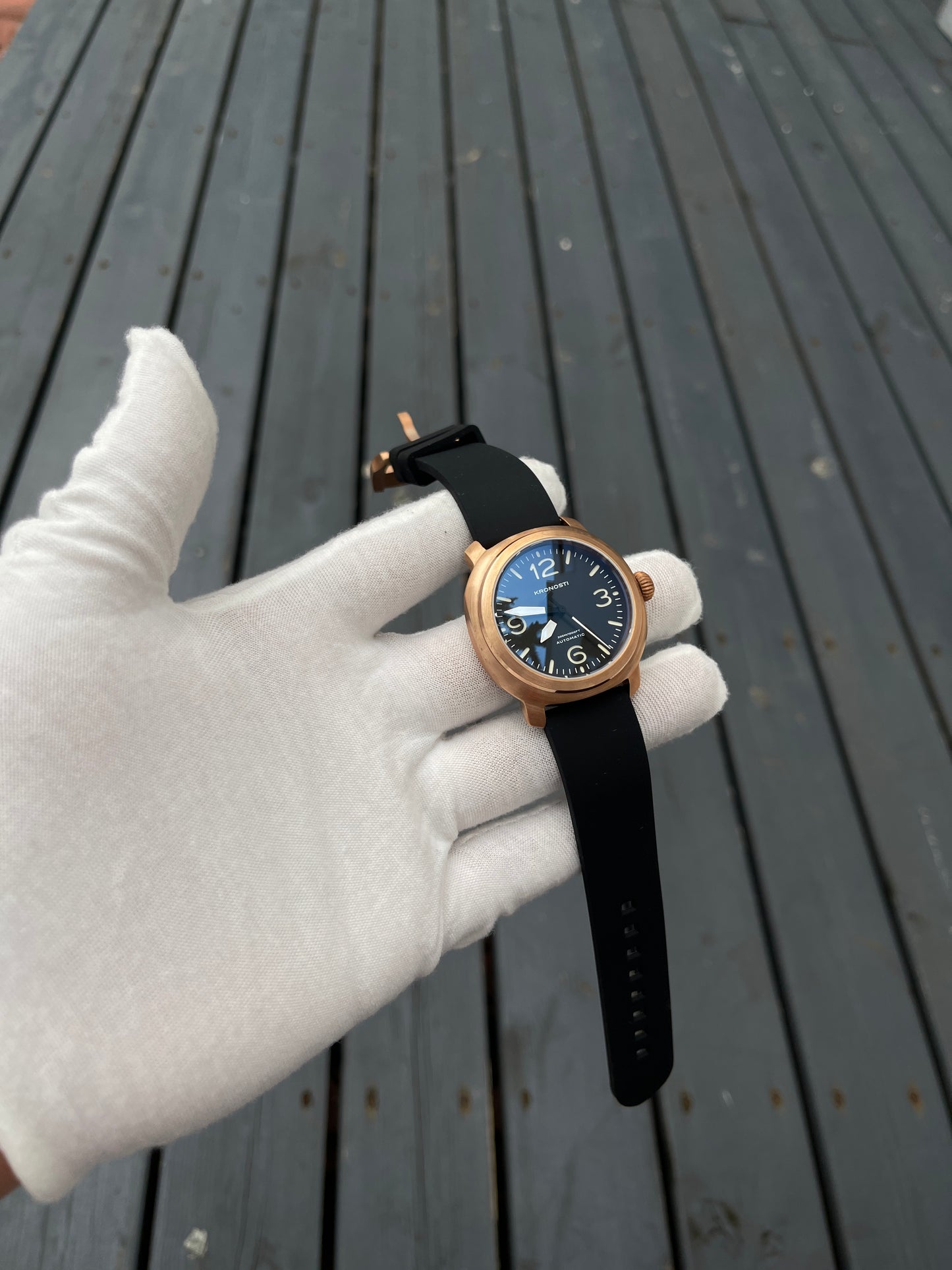 KRONOSTI Voyager Horizon – Three-Hand Bronze