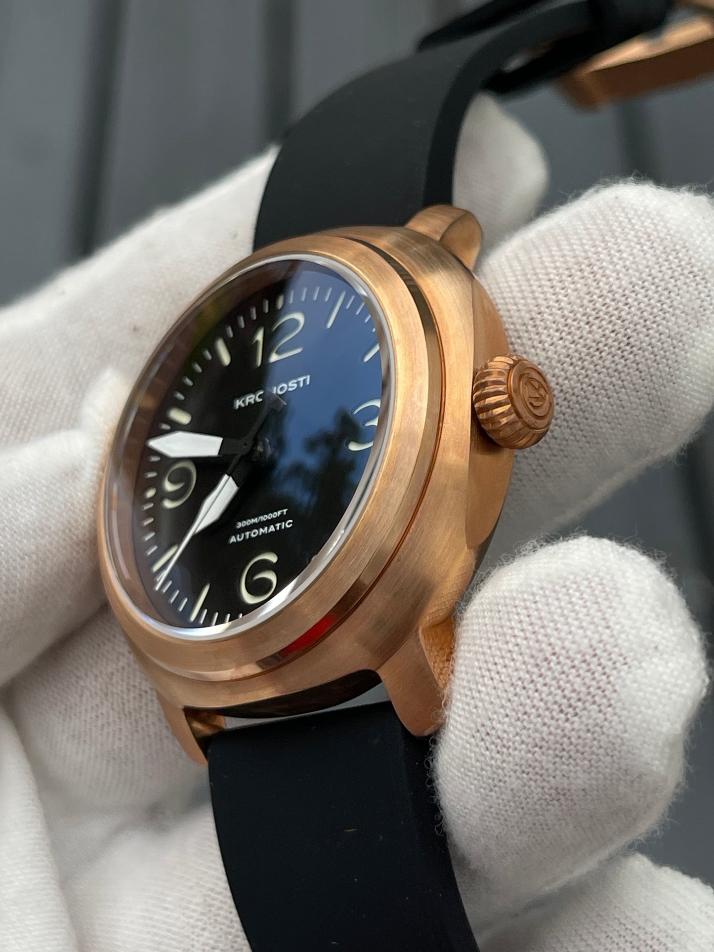 KRONOSTI Voyager Horizon – Three-Hand Bronze