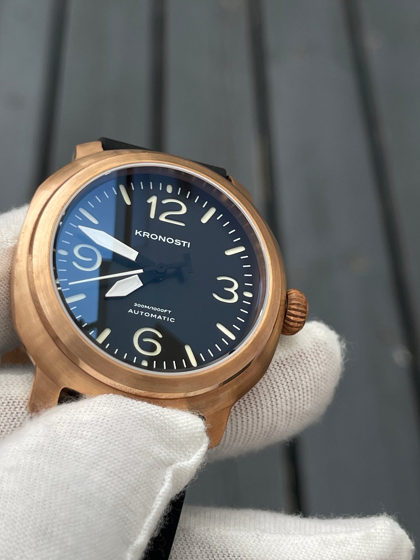 KRONOSTI Voyager Horizon – Three-Hand Bronze