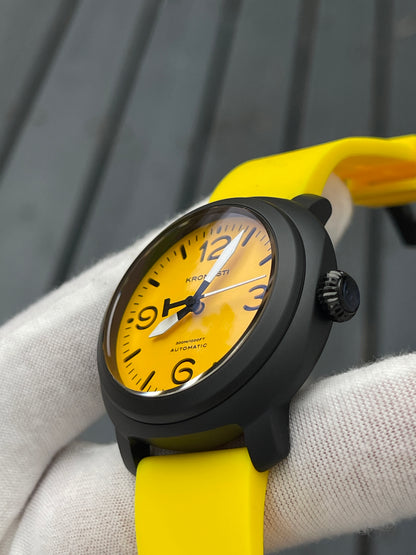 KRONOSTI Voyager Horizon – Three-Hand Black Titanium