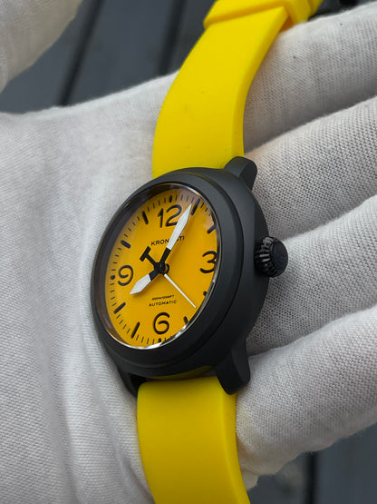 KRONOSTI Voyager Horizon – Three-Hand Black Titanium