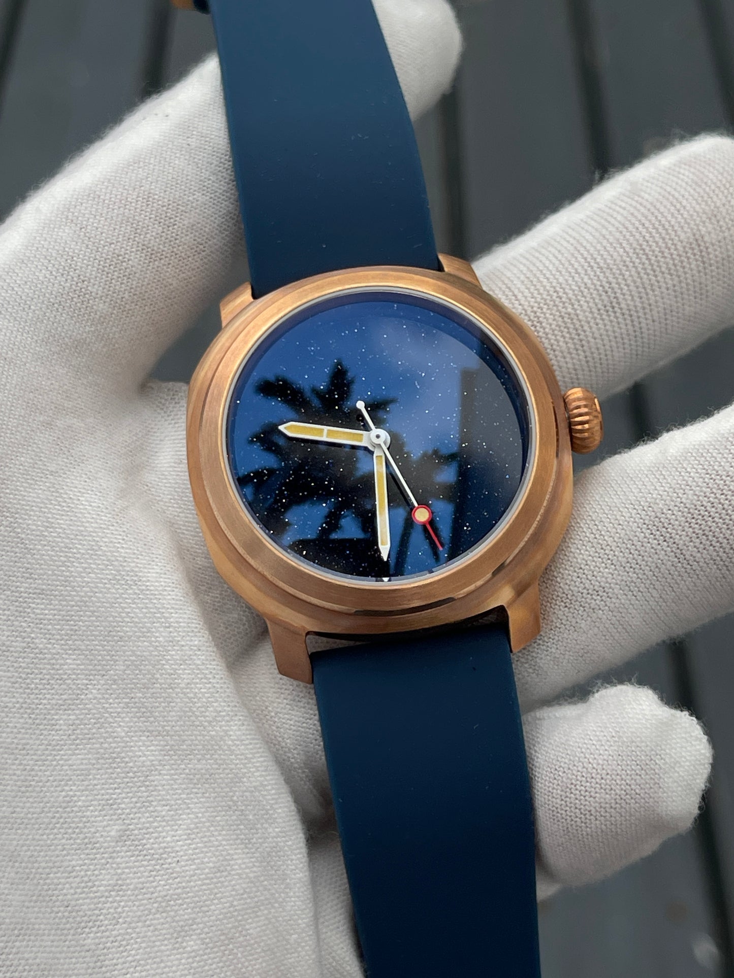 KRONOSTI Voyager Horizon – Three-Hand Bronze