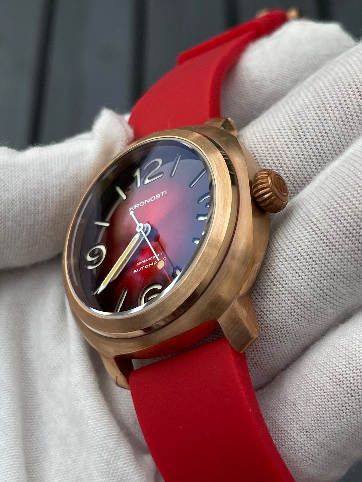 KRONOSTI Voyager Horizon – Three-Hand Bronze