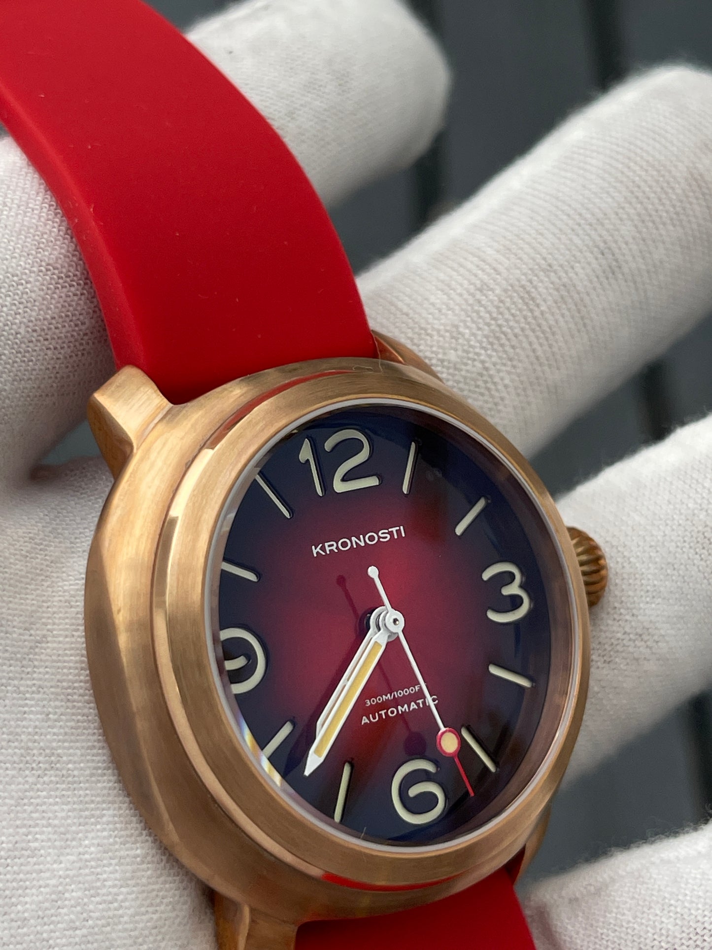 KRONOSTI Voyager Horizon – Three-Hand Bronze