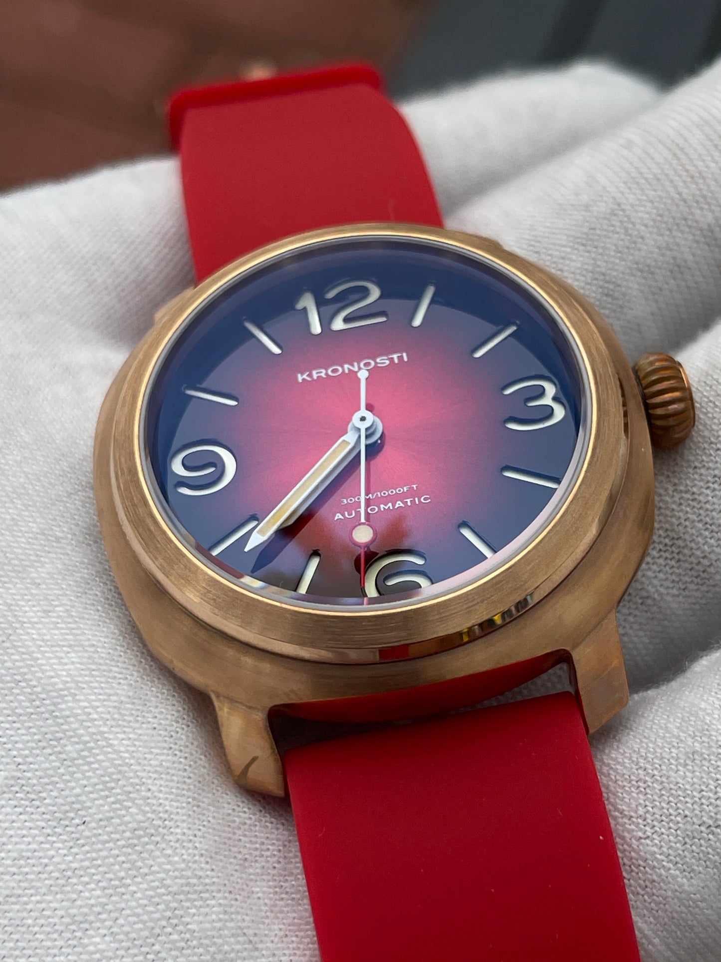 KRONOSTI Voyager Horizon – Three-Hand Bronze