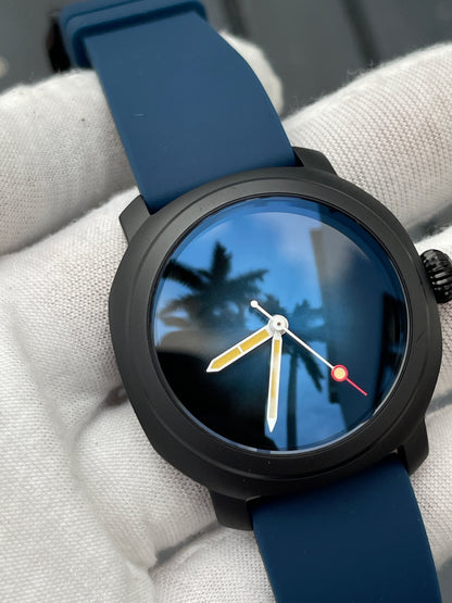KRONOSTI Voyager Horizon – Three-Hand Black Titanium