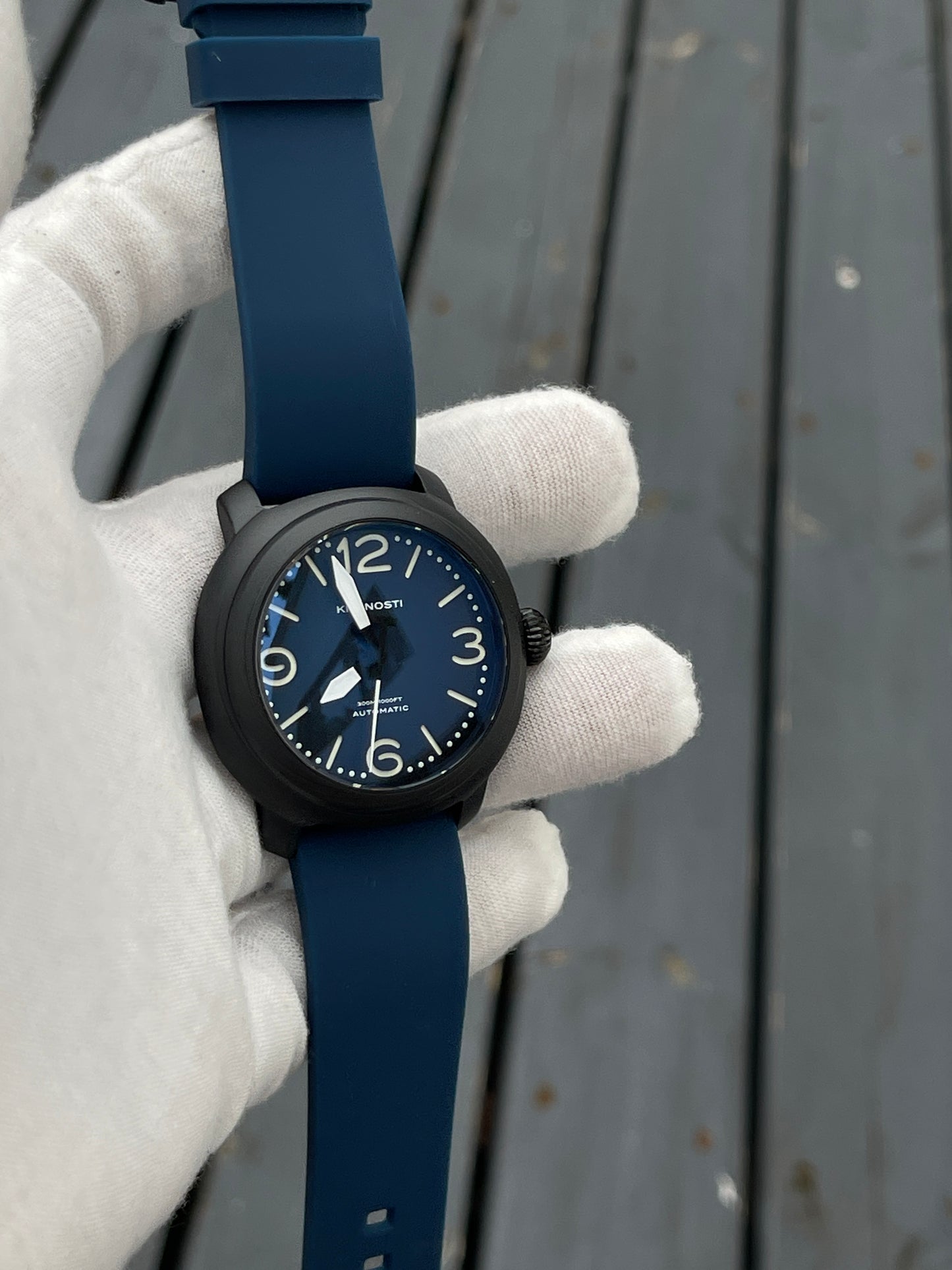 KRONOSTI Voyager Horizon – Three-Hand Black Titanium