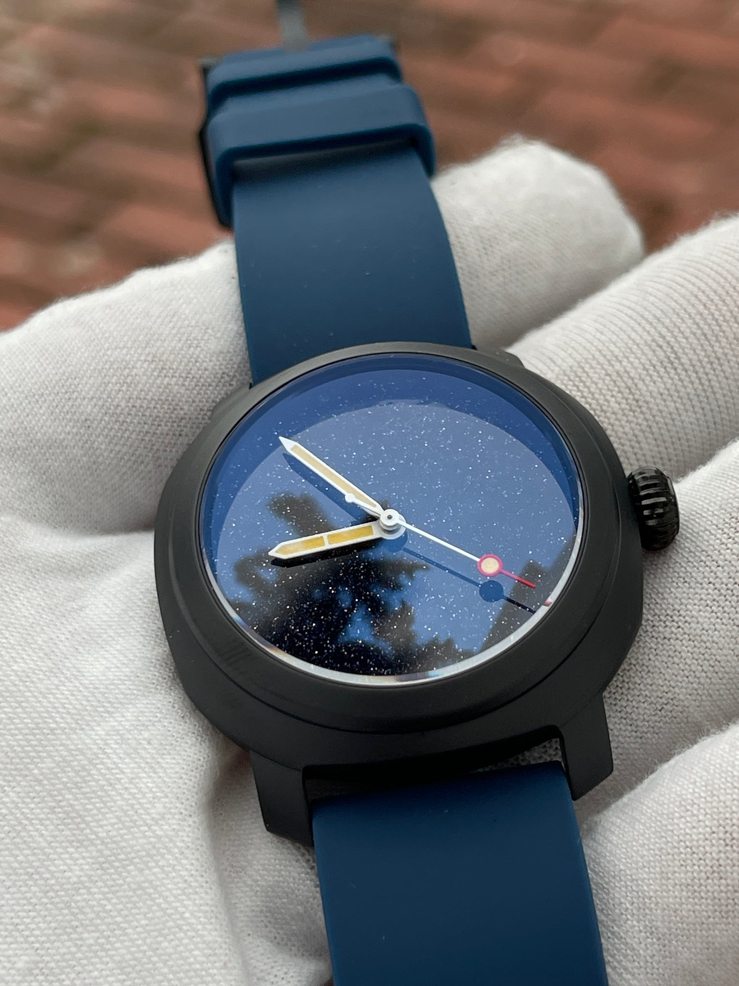 KRONOSTI Voyager Horizon – Three-Hand Black Titanium