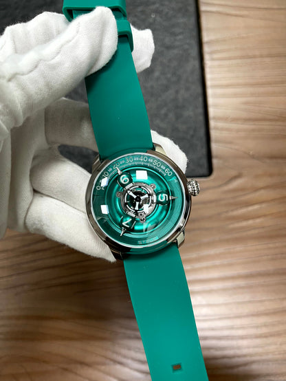 Time Shuttle Mechanical Watch – Redefining Time | Single-Color Chapter Ring