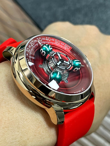 Time Shuttle Mechanical Watch – Redefining Time | Single-Color Chapter Ring