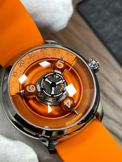 Time Shuttle Mechanical Watch – Redefining Time | Single-Color Chapter Ring