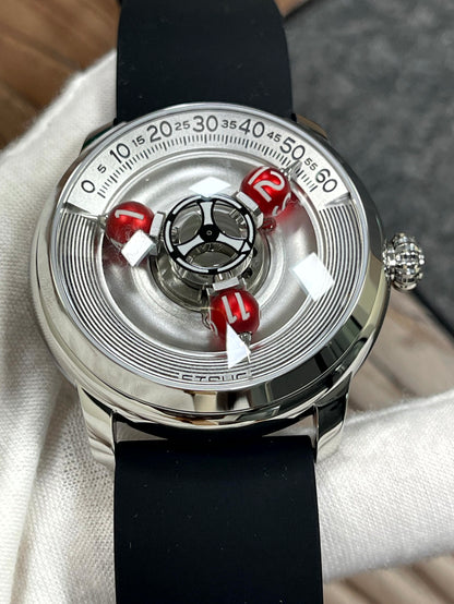 Time Shuttle Mechanical Watch – Redefining Time | Single-Color Chapter Ring
