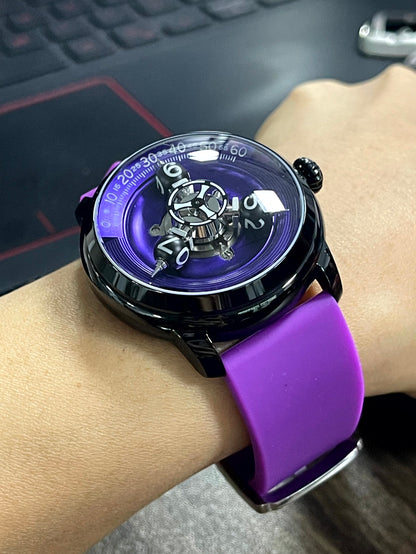 Time Shuttle Mechanical Watch – Redefining Time | Single-Color Chapter Ring